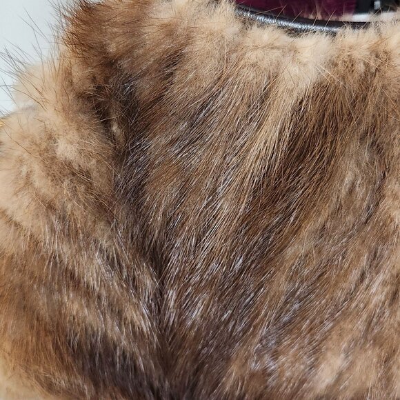 Paolo Masi Mink Fur & Leather Handbag Shoulder Bag Made in Italy EUC - Picture 9 of 12